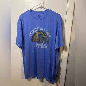 Sesame Street SeaWorld Graphic Tee 2XL Blue Theme Park Shirt
(759)